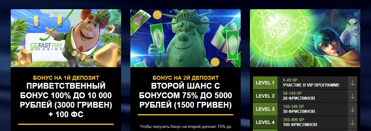 Бонусы Casino Fastpay Бонусы Casino Fastpay